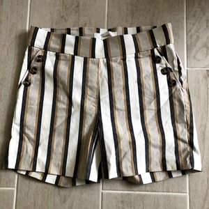 89th + Madison Sz S Womens Striped Print Summer Shorts
